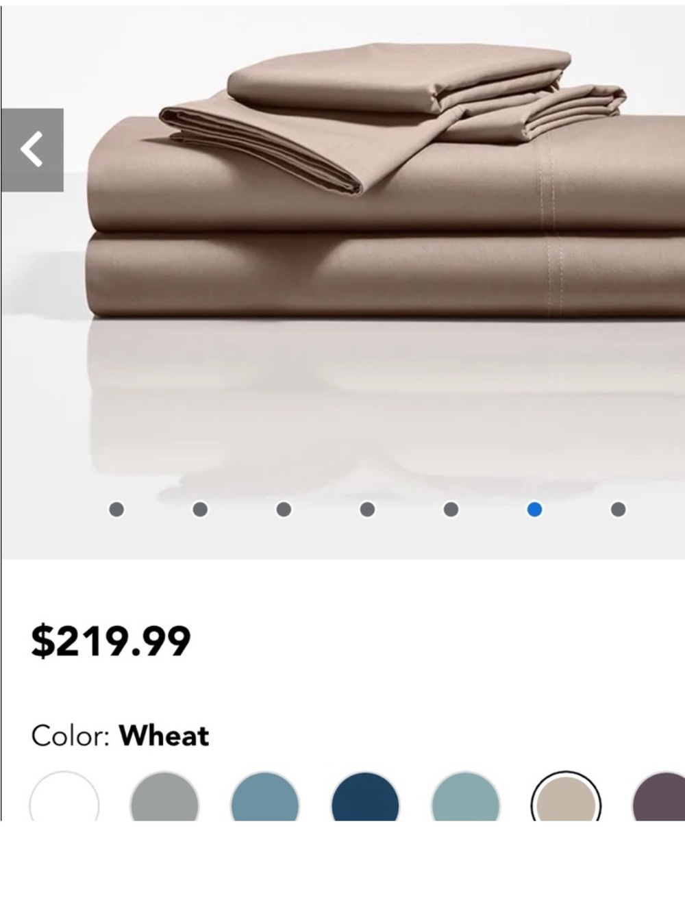 Sleep Number NEW Cotton Split King Sheet Set Wheat